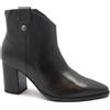 NERO GIARDINI 08290 nero stivaletti donna tronchetti zip laterale punta tacco pe