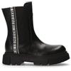 Bikkembergs Tronchetti/Stivaletti Unisex Gisa in Pelle ed Elastico - 999 (Nero)