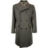 L'IMPERMEABILE cappotto doppiopetto grigio/verde COAT NEW LODEN lana rigenerata