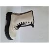 Bikkembergs Tronchetti/Stivaletti Unisex Allacciati Gisa in Pelle - 529 (Crema)