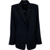 Marina Rinaldi PERSONA by Marina Rinaldi linea TIMELESS giacca blu 1 bottone ricoperto CREMA
