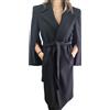 RINASCIMENTO Cappotto lungo donna Rinascimento stile vestaglia nero