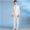 Abito Smoking Uomo Completo Bianco Slim Giacca Pantaloni 70413