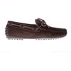 CAR SHOE scarpe uomo Mocassino laccetto camoscio testa di moro fodera lana