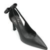 Chantal_1962 H2361 decollete pelle nero strass tacco T 10cm