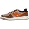HOGAN scarpe uomo Sneaker H630 camoscio marrone e grigio HXM6300EU50PJQ945V