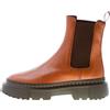 HOGAN scarpe donna H648 tronchetto Chelsea in pelle cuoio tacco 5 cm