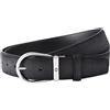 Montblanc Cintura Montblanc Casual Grigia cut-to size rotonda 118444 Belt uomo grey Pelle