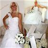 Carlo Pignatelli Abito Vestito Da Sposa Nuovo Da Atelier Spedizione 24 Ore 42 44 P102