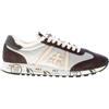 PREMIATA scarpe donna Sneaker Lucy 6008 argento e nero con eco-pelliccia