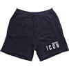 DSQUARED2 pantaloncini short uomo icon S79MU0005 nero