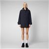 SAVE THE DUCK - APRIL TRENCH NERO SCONTO 30%
