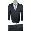 Calvin Klein Abito uomo CALVIN KLEIN, taglia 46 regular nero a righe in fresco lana, -70%.