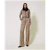 Pantalone gamba ampia da Donna Twin Set Taglia 40-42 Colore Maculato