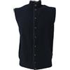 DELLA CIANA gilet uomo blu profili grigio 80% lana 20% cashmere MADE IN ITALY