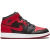 nike jordan Scarpe ragazzi donna nike air jordan 1 mid banned 554725 074 nero rosso shoes