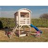 BricoShop24 Casetta in Legno per Bambini Torretta Palafitta Scivolo Parco Giochi da Giardino