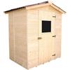 BricoShop24 Casetta in Legno con Pavimento 160x120 cm da Giardino