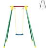 Garden Altalena Kiko 1 Seggiolino Posto Metallo Gioco Bambino Giardino Max 50kg Alt 200