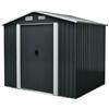 BricoShop24 Rimessa per Attrezzi in Lamiera 213x191 Ricovero Box Casetta Baracca da Giardino