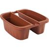 BAMA FIORIERA DOPPIA KLUNIA DA BALCONE 40x19,8x18,5h (x2) agganci regolabili