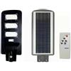 LAMPIONE STRADALE SOLARE LED 180W PANNELLO SOLARE TELECOMANDO CREPUSCOLARE