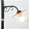 CRUCCOLINI LINEA PIATTO CRUCCOLINI LAMPIONE con piatto smaltato 1 luce su piantana 120 cm