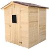 BricoShop24 Casetta in Legno 160x160 Pavimento Mobile Ripostiglio Giardino Esterno Attrezzi
