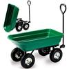 BricoShop24 Carrello Portatutto 4 ruote Sterzanti Ribaltabile Carretto da Giardino Rimorchio