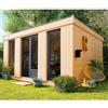 BricoShop24 Casetta in Legno Abitabile 5x5 metri Parete Isolanti Porta Finestra da Giardino