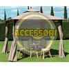 CAPALDO SET 4 TELI LATERALI PER GAZEBO EDEN IN ALLUMINIO MT. 3X3