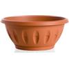 BAMA VASI PER PIANTE VASO CM. 60 CIOTOLA ALBA CON SOTTOVASO