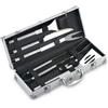 OMPAGRILL SET PER BARBECUE 6 pezzi acciaio inox con valigetta OMPAGRILL