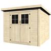 BricoShop24 Casetta in Legno 250x250 a Pannelli 19 mm Ricovero Attrezzi Giardino