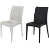 GRAND SOLEIL SEDIA POLTRONA IN RESINA RATTAN BISTROT 57x50xH89