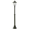 SOVIL LAMPIONE LAMPADA CON COLONNA 'PORTO' 100 W - cm.25x25xh.184 ruggine