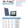 FARO V-TAC VT-60W FARO LED PANNELLO SOLARE E CREPUSCOLARE CON TELECOMANDO 60W