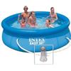 Intex Piscina Rotonda Intex 366x76 Fuoriterra Autoportante Pompa Filtro a Cartuccia