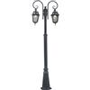 CAPALDO LAMPADE SERIE MILANO - LAMPIONE A 2 LUCI 220 cm - GRIGIO GHISA