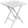 FRASCHETTI TAVOLO PIEGHEVOLIE POLYRATTAN CAMPING LEVANTE 61x61x73h