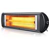 BricoShop24 Stufa Elettrica Quarzo 2300 W 84x10x20 cm Basso Consumo IP55 da Parete