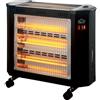 BricoShop24 Stufa al Quarzo con 3 Livelli di Calore 2000W Caldo Bagno Stufetta