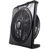 BricoShop24 Ventilatore da Terra Pavimento Silenzioso Tavolo Portatile Grow Box Timer Nero