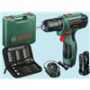 BOSCH TRAPANO A BATTERIA PSR EASY Li-2 KIT AVVITAMENTO 38 PZ