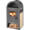 BLIST STUFA A LEGNA BLIST VIENNA 10 Kw con vano porta vivande
