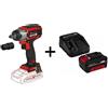 Einhell Germany Trapano Avvitatore a impulsi Batteria IMPAXXO 18/230 + CARICATORE E BATTERIA 4A