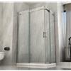 BricoShop24 Box Doccia Angolare 8 mm 2 Lati Porte Scorrevole 70 x 80 90 100 120 in Cristallo