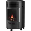 Qlima Stufa a Gas 3.4 Kw Infrarossi Effetto Camino Catalitica Fiamma Vera