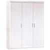 INTER LINK ARMADIO IN LEGNO MASSELLO A TRE ANTE CON RIPIANI 140x55x190h