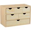 ASTIGARRAGA LINEA NATURA CASSETTIERA MINI 6 CASSETTI 40x20xh28 IN PINO NATURALE